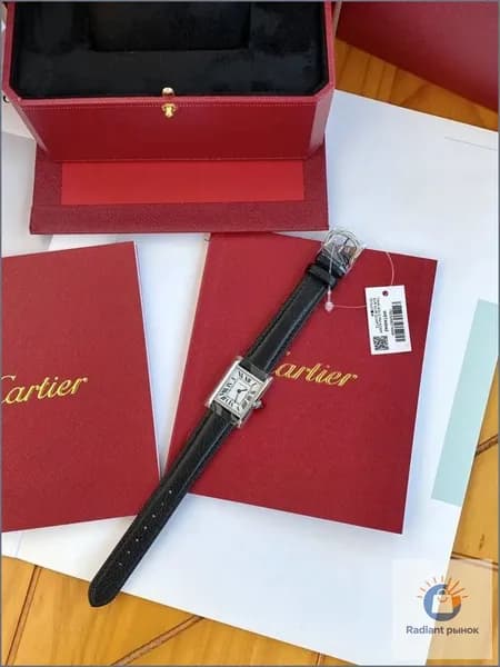 GARTIER Механические часы Cartier с римскими цифрами, женские белые часы 32,6 *25,7 мм, Европейская версия