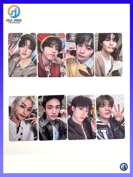 Звёздные карточки, STRAY KIDS, подарок для участников фанклуба, STAY FANCLUB KIT HIDEOUT, набор из 8 штук