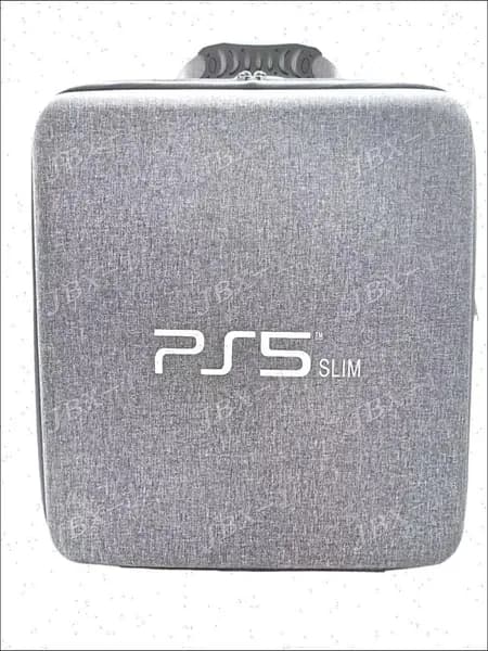 Кейс для консоли Sony Playstation 5 Slim, сумка для геймпадов и аксессуаров PS5 слим, серый