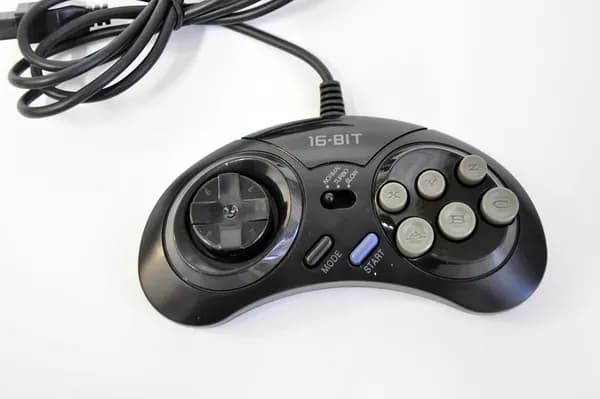 Джойстик для SEGA 16 bit Turbo, черный