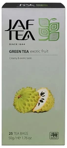Чай JAF TEA Exotic Fruit зелёный с соусап, 25 пак.
