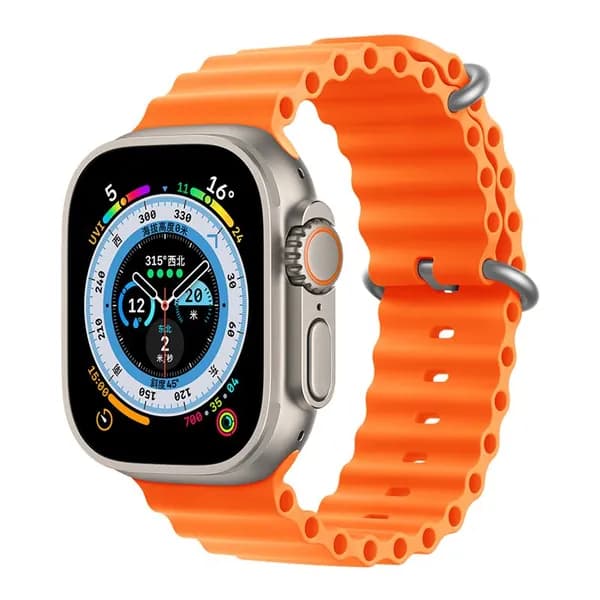 Силиконовый ремешок для смарт-часов Apple Watch Series 1-10 , SE , Ultra и Ultra 2 42mm , 44mm , 45mm , 49mm ; Браслет для умных часов Эпл Вотч