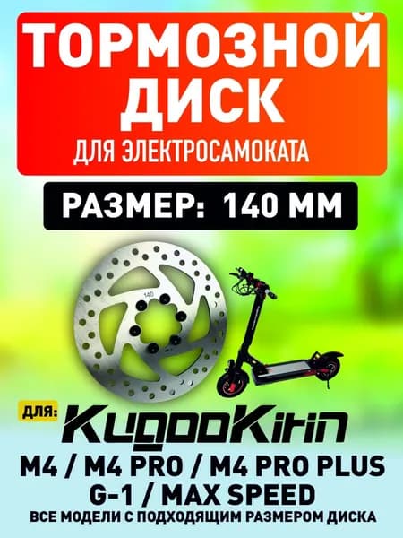 Тормозной диск на электросамокат Kugoo
