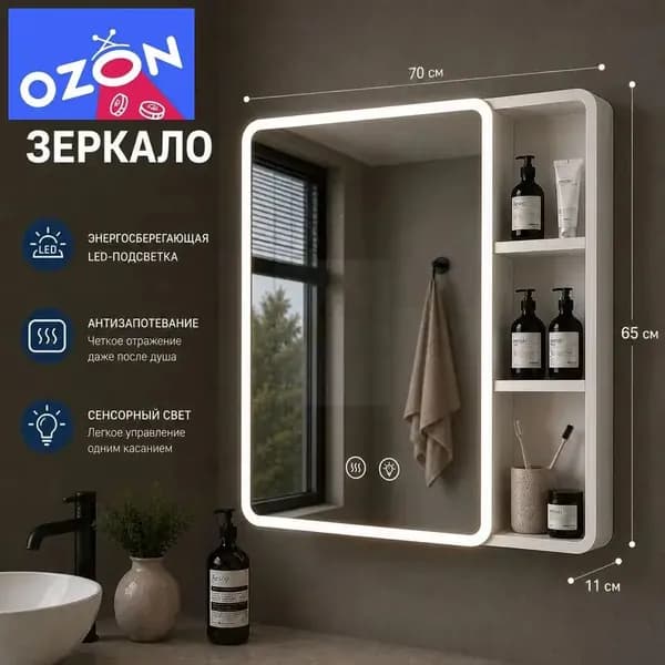 Тумба для ванной,, 70х11х65 см