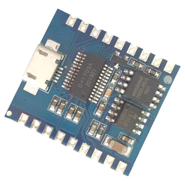 Аудиомодуль DY-SV17F, MP3 плеер с поддержкой USB и UART управления, 5W усилитель для динамиков