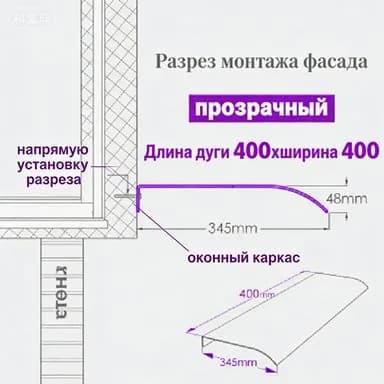 Козырек Над Крыльцом / Входной Дверью, Прозрачный Поликарбонатный Лист