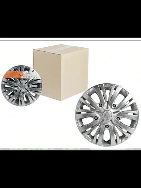 Колпаки колесные 15" "Лион", серебристый, 2 шт