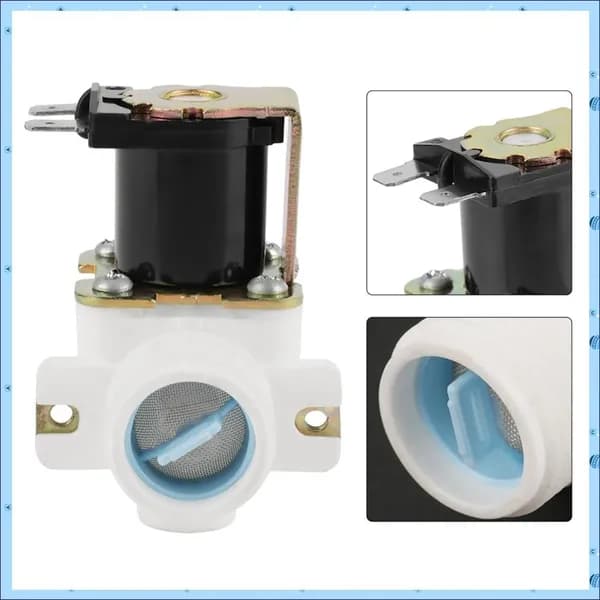 Электромагнитный solenoid клапан, 220V/240V, для управления потоком воды в стиральной машине