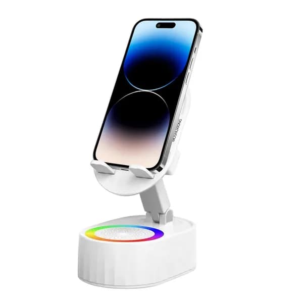 Умная Bluetooth-колонка с подставкой, индукционным подключением, аккумулятором и RGB-подсветкой