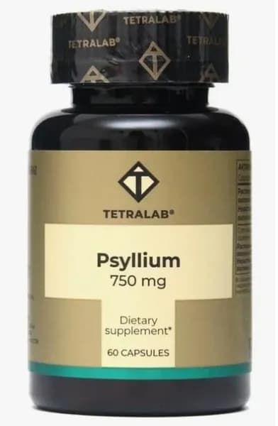 Tetralab Псиллиум капсулы 750мг N60