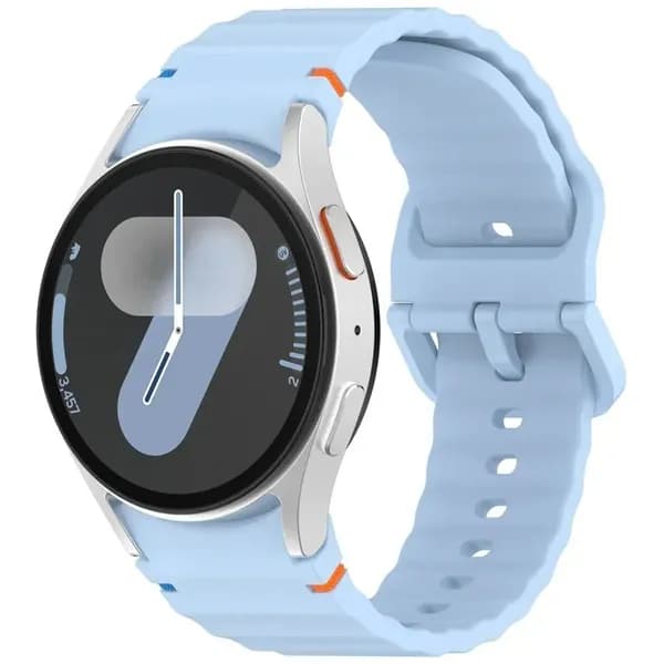 Силиконовый ремешок для часов для Samsung Galaxy Watch 7/6/5/4 44 мм 40 мм 5 Pro Wave спортивный ремешок Galaxy Watch FE/6 Classic 47 мм 43 мм