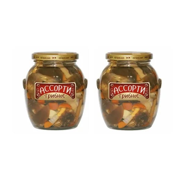 Медведь любимый Грибное ассорти, 450 мл, 2 шт.