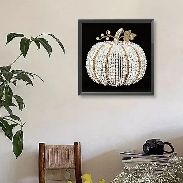 DIY-картина из жемчужин с рисунком волка на холсте 30 30 см с самоклеящейся основой
