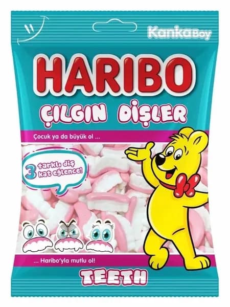 Мармелад Жевательный Haribo Teeth Зубы 80 гр.