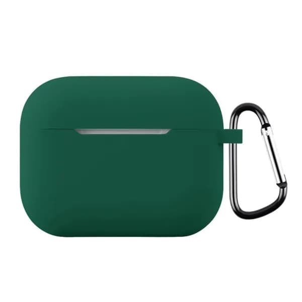 For AirPods Pro 3 Чехол для наушников Силиконовый защитный чехол для наушников AirPods Pro 3 с креплением толщиной: 1,3 мм (цвет лесной зеленый)