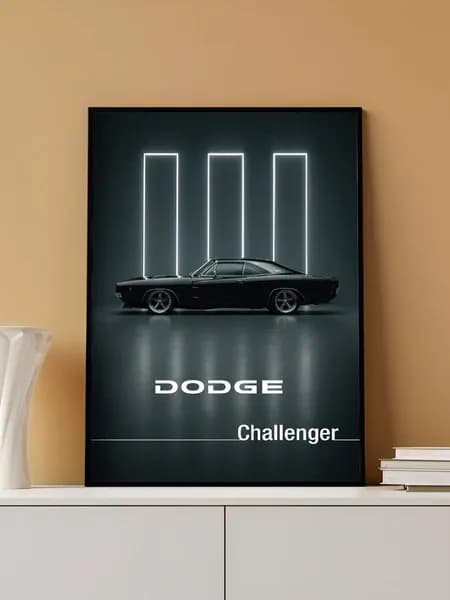 Постер на стену Dodge Challenger без рамы (29,7х42см)