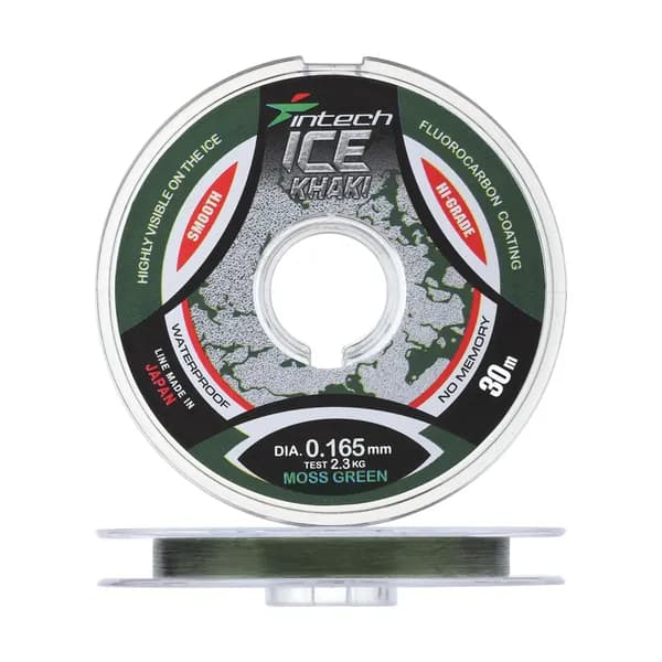 Леска зимняя монофильная Intech Ice Khaki 0,165мм 30м (moss green)