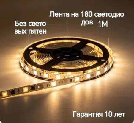 Светодиодная лента 20 Вт, IP20, IP21, Нейтральный белый, 1 шт