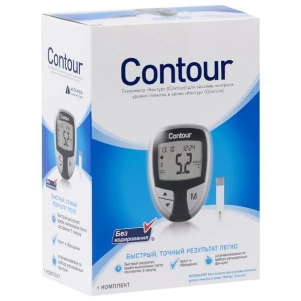 Глюкометр для системы контроля уровня глюкозы в крови Контур (Contour)