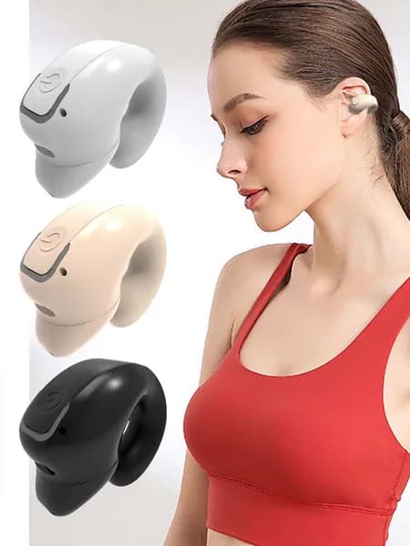 AUBRITE Наушники беспроводные с микрофоном 1More Aero, Bluetooth, светло-бежевый
