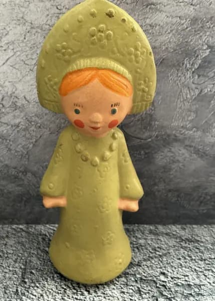 Винтажная резиновая игрушка СССР Царевна #110