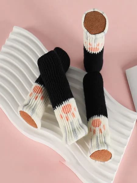 Чехол на мебель для табурета черный матовый