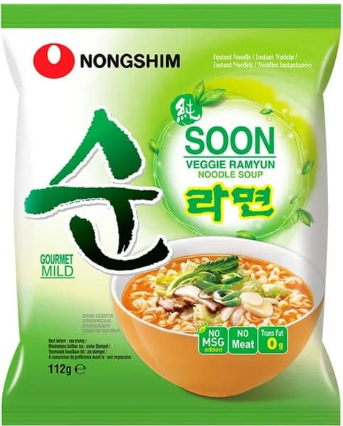 Лапша быстрого приготовления Nongshim Сун Вегги 112г