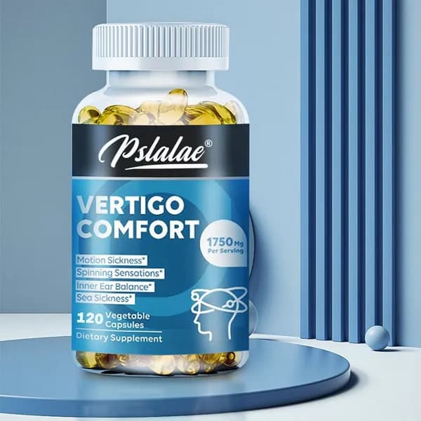 Капсулы Pslalae Vertigo Relief-содержат куркуму и гинкго билоба-облегчают головокружение и дискомфорт, поддерживают здоровье внутреннего уха