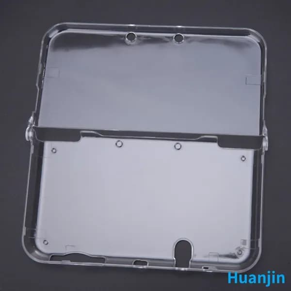 Чехол-накладка прозрачный из пластика для Nintendo New 3DS XL с защитной плёнкой