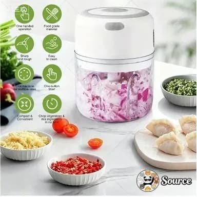 Измельчитель/Мини-электрическая чеснокодавилка 250ML(белый)