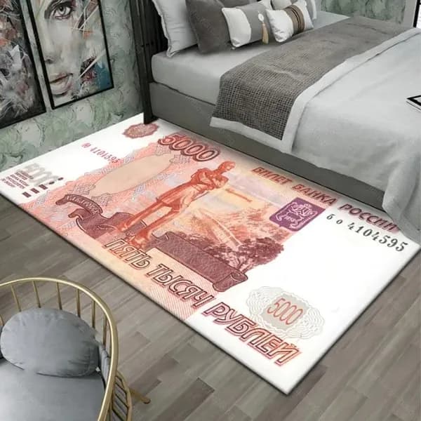 Tata Коврик прикроватный 0.4x0.6м, ковер комнатный, гостиную, офис, спальню 40x60 см
