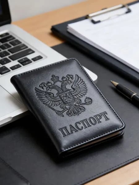 Обложка на паспорт из натуральной кожи