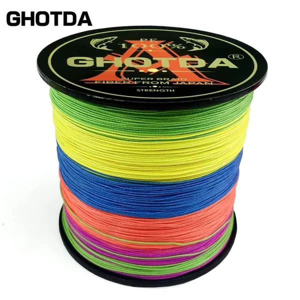 Плетеная леска 100м 8 жил Multicolor 10-80LB 0.11-0.5мм