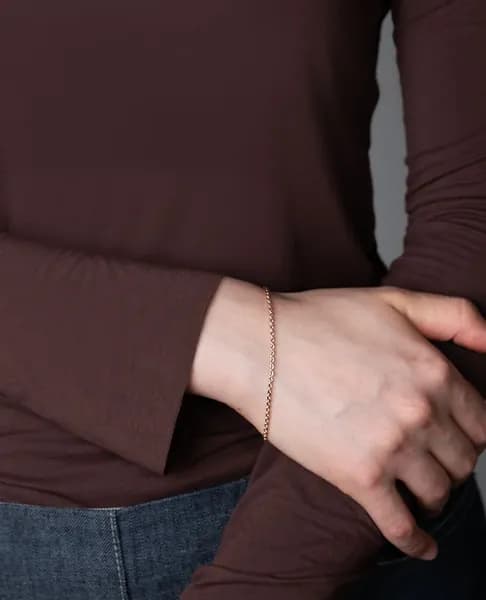 Azade Браслет Золото красное 585 пробы, плетение Бриль
