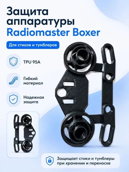 Защита аппаратуры Radiomaster Boxer. Для стиков и тумблеров.