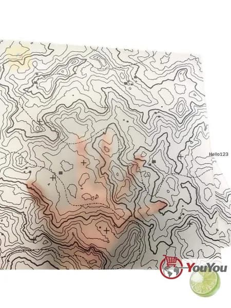 Лист Kydex 300x300x1.5/2 мм, текстура Simple Terrain - для ножен и тактических аксессуаров (1 шт)