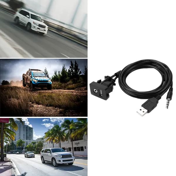 USB-AUX-удлинитель 3,5 мм для автомобилей Toyota с USB-портом