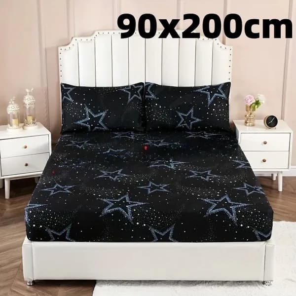 Наматрасник 90x200х25см черный