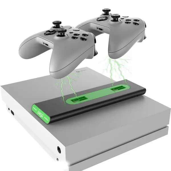 Зарядная станция для геймпадов XBOX ONE/Series X/S Двухслотовая док-станция С индикацией заряда Защита от перезаряда