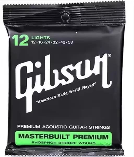 GIBSON MASTERBUILT PREMIUM LIGHT 12-53,Струны для акустической гитары