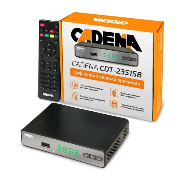 Цифровой эфирный приемник, Cadena CDT-2351sb, DVB-T2