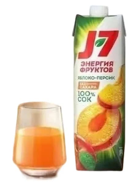 Сок J7 яблоко-персик 970 мл