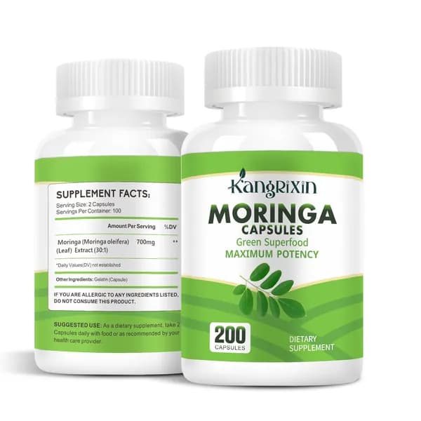 Капсула Moringa 200 Graf - 100% чистый органический порошок Moringa Oleifera