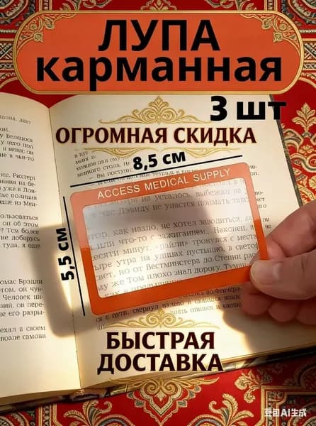 Лупа 3-кратная