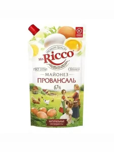 Майонез Mr.Ricco Провансаль 67% 400 мл