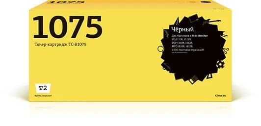 Лазерный картридж T2 TC-B1075 для Brother HL-1110R, DCP1510R, MFC1810, черный