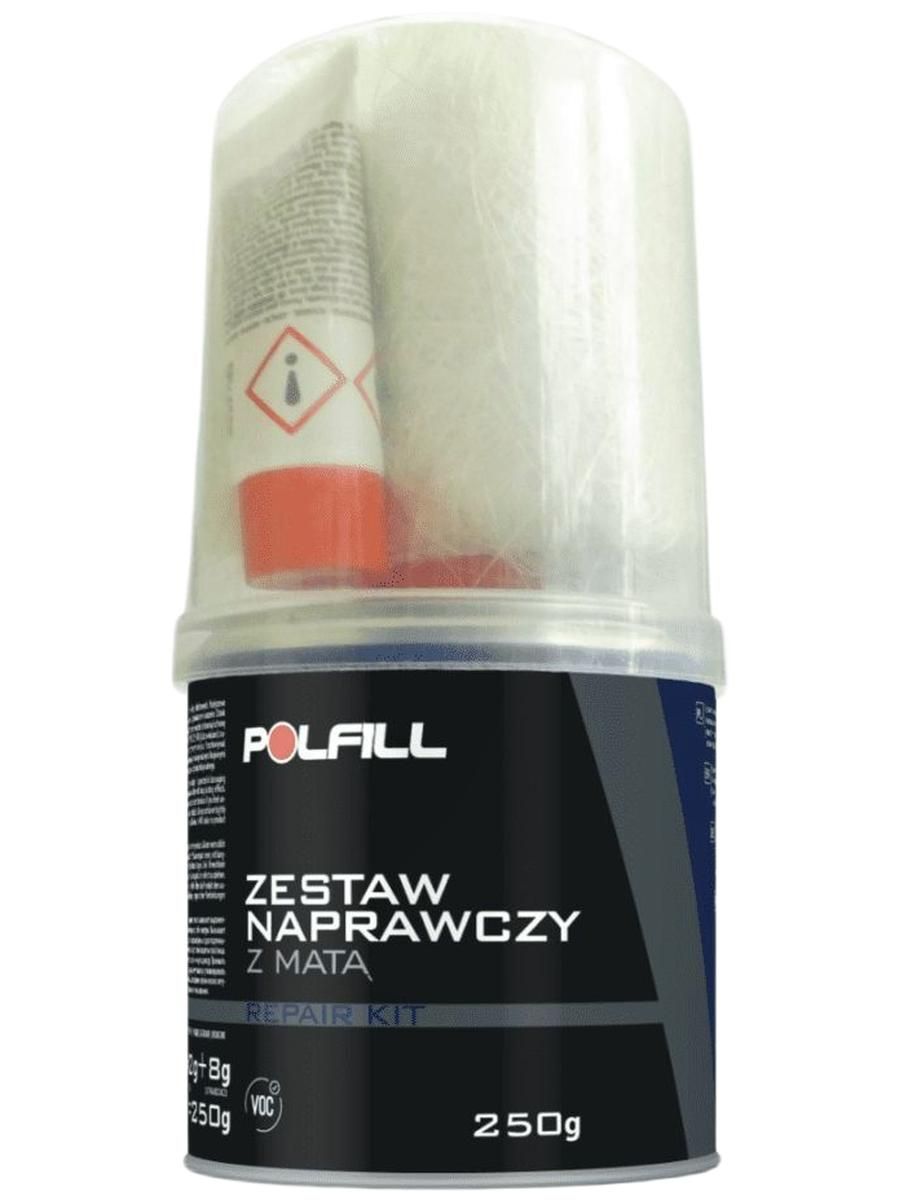 Ремонтный комплект Polfill (смола + отв + стекломат) 0.25 кг