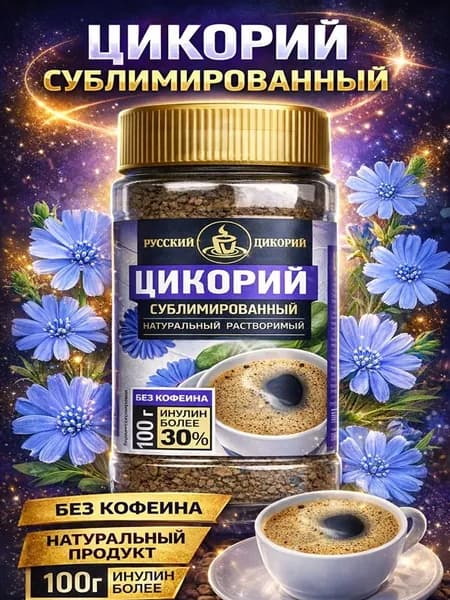Цикорий сублимированный 100гр Русский цикорий