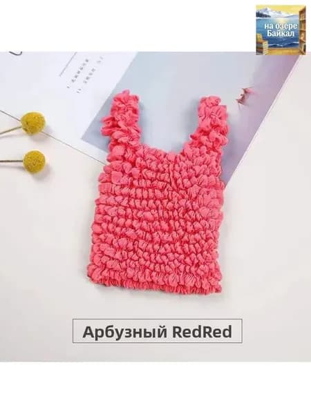 Новая модная эластичная сумка с плиссированным пузырьковым дизайном, многофункциональная вместительная эластичная сумка для покупок.