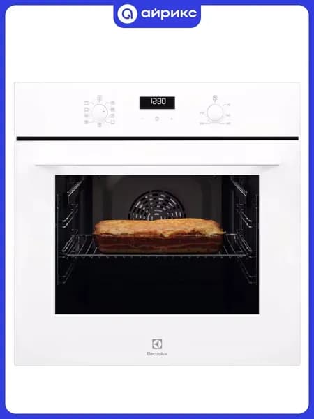Электрический духовой шкаф Electrolux EOF5F50BV, 59.4 см, 65 л, 8 режимов, гриль, конвекция, каталитическая очистка
